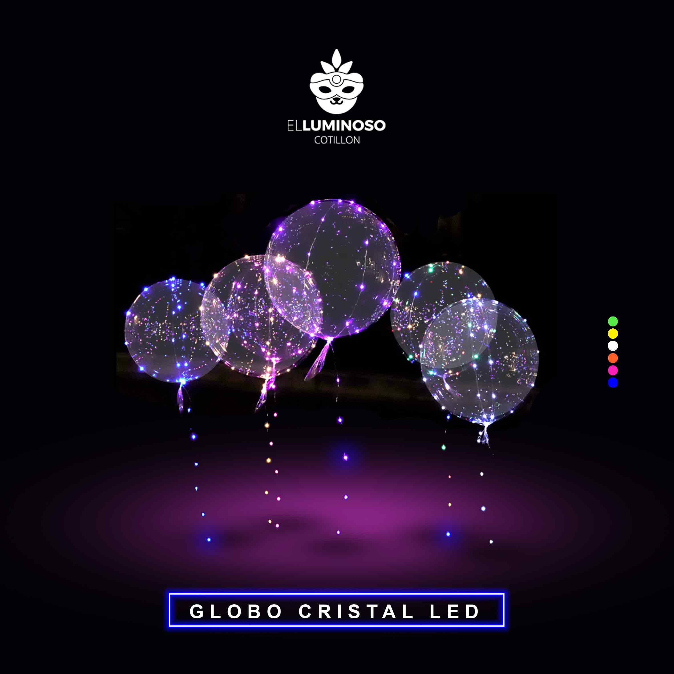 GLOBO CRISTAL DECORABLE LED