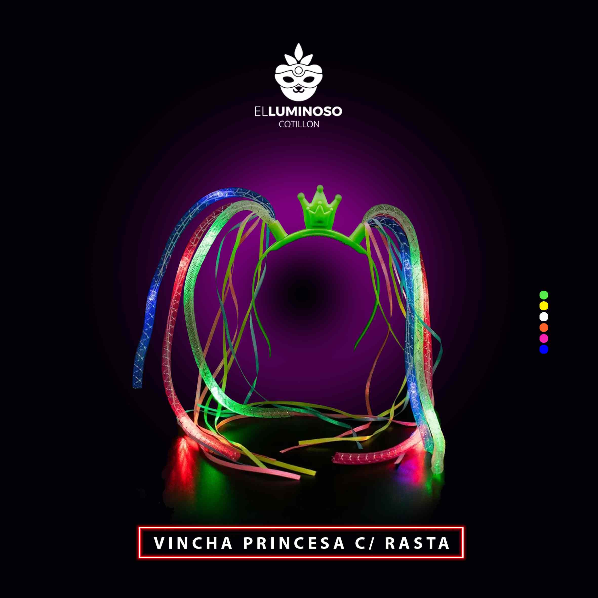 VINCHA PRINCESA CON RASTA