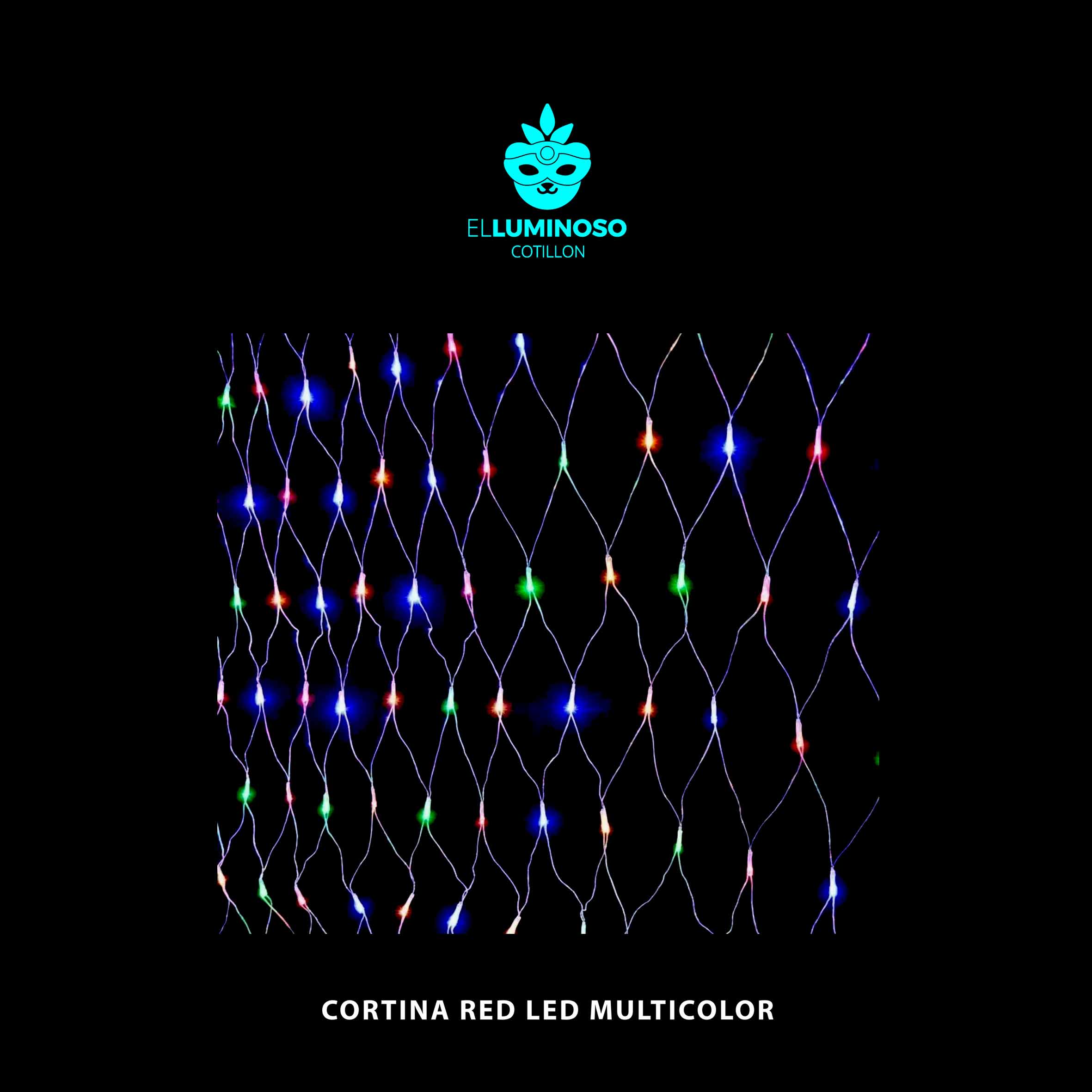 CORTINA RED LUZ MULTICOLOR