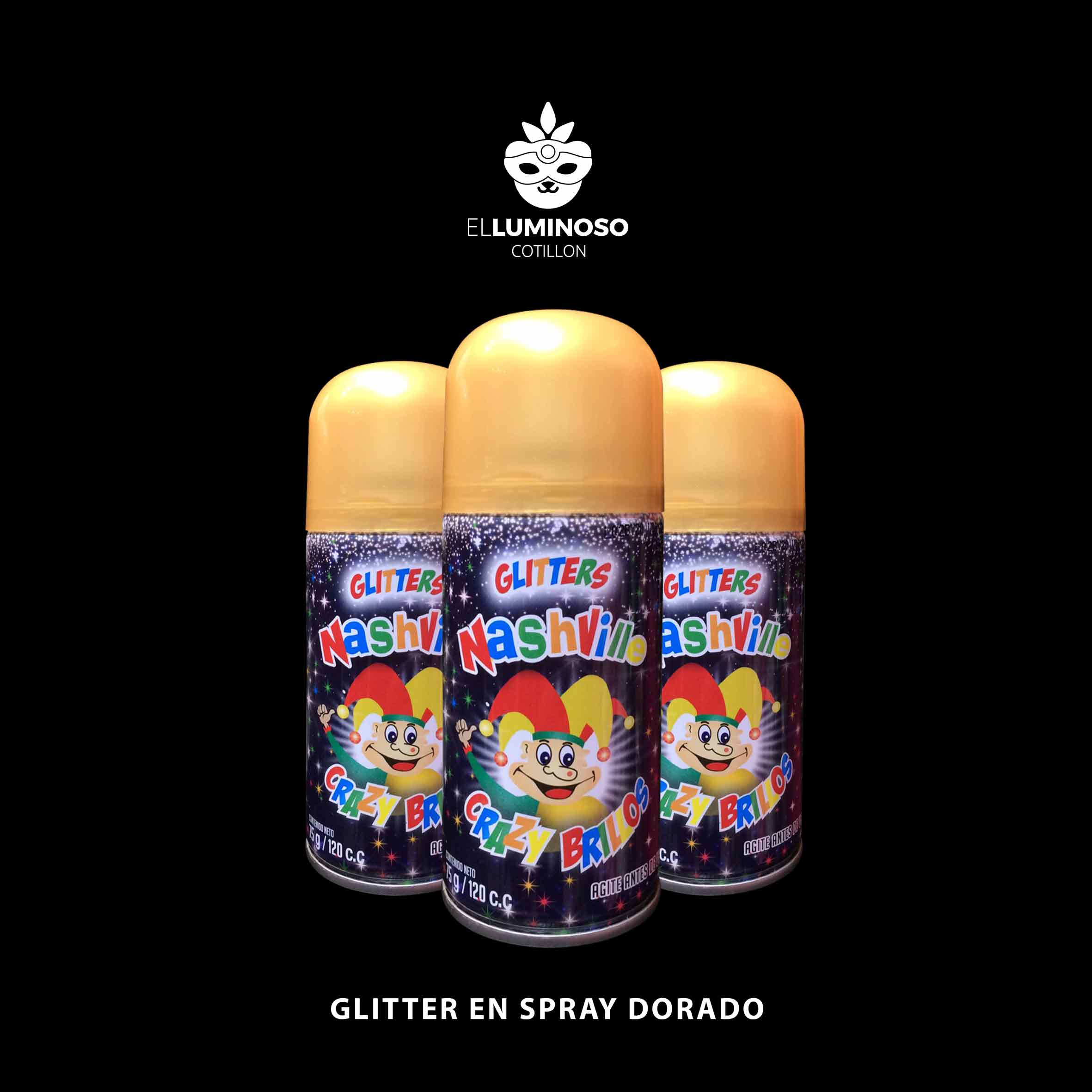 GLITTER AEROSOL DORADO