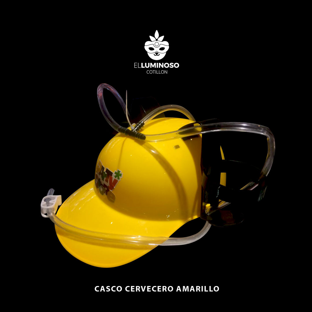 CASCO PORTALATAS AMARILLO