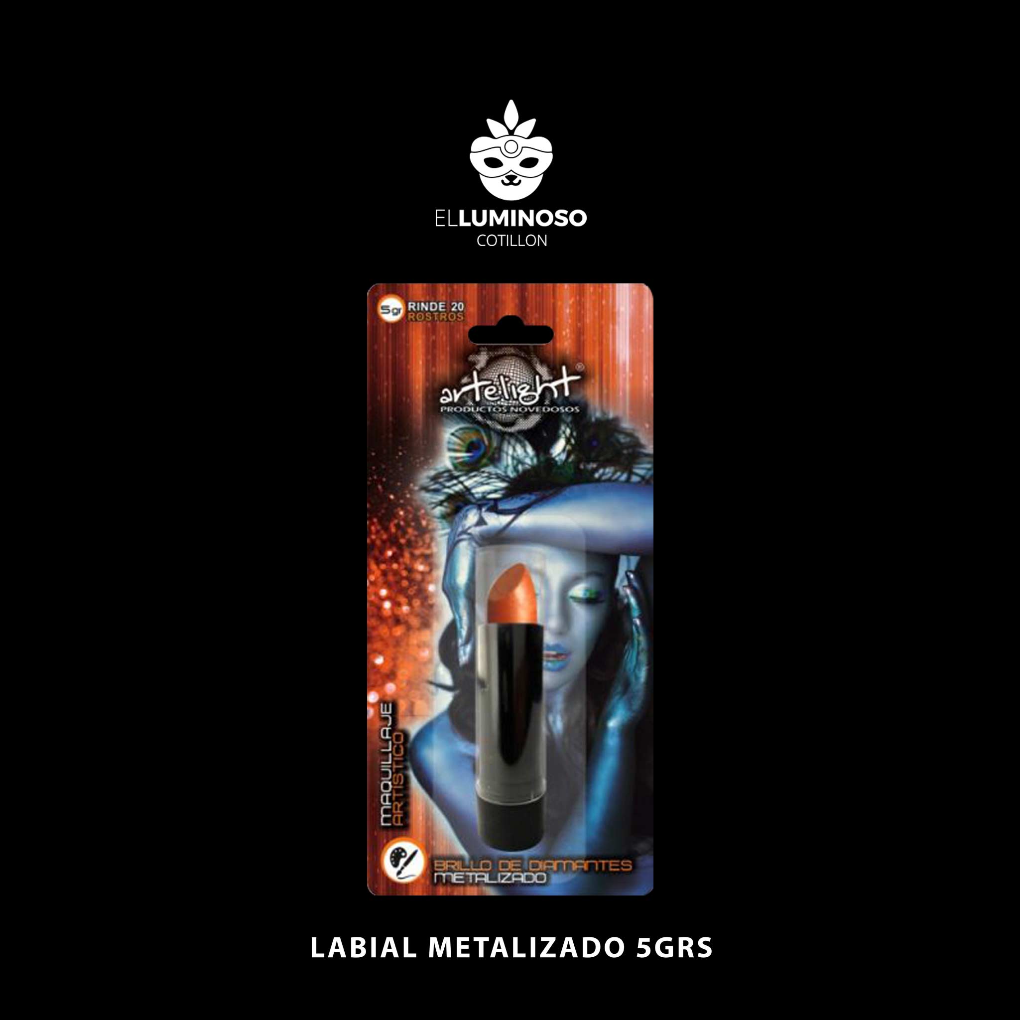 LABIAL METALIZADO NARANJA