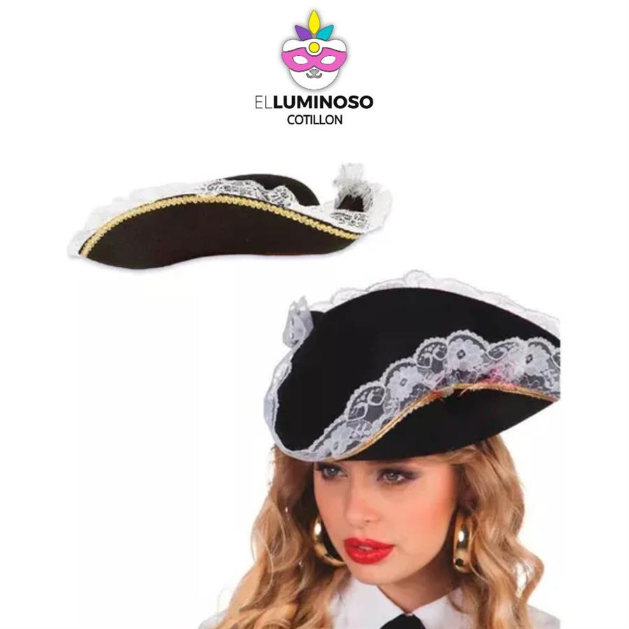 SOMBRERO TRICORNIO CORSARIO GO175