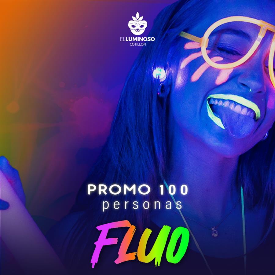 PROMO 100 PERSONAS FLUO