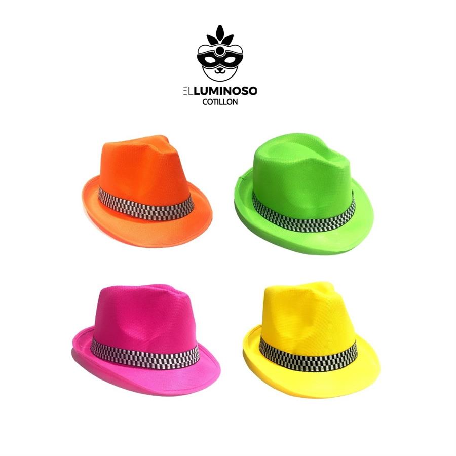 SOMBRERO GUAPO TELA FLUO X10