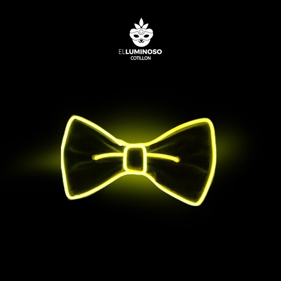 MOÑO LED CON CONTROL REMOTO AMARILLO