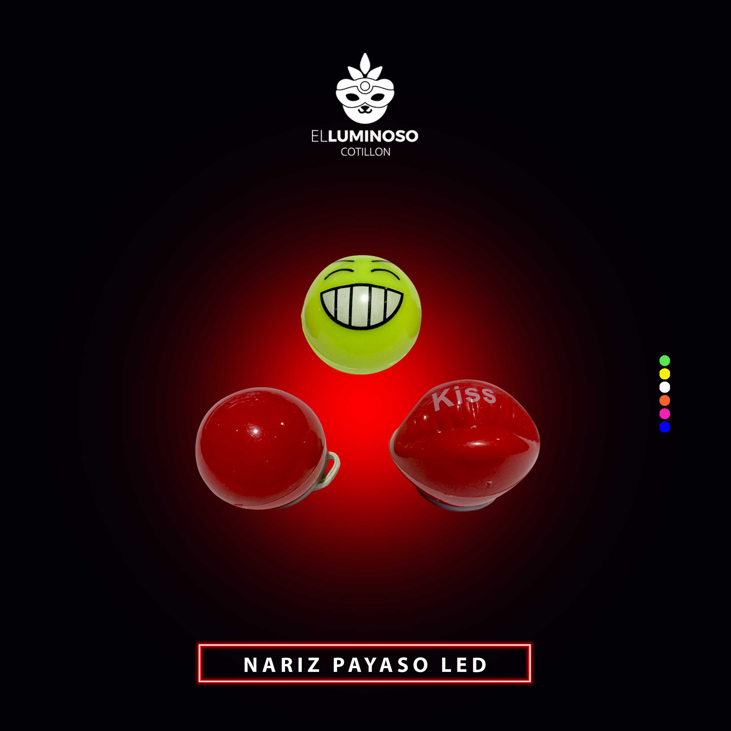 NARIZ DE PAYASO LED X10