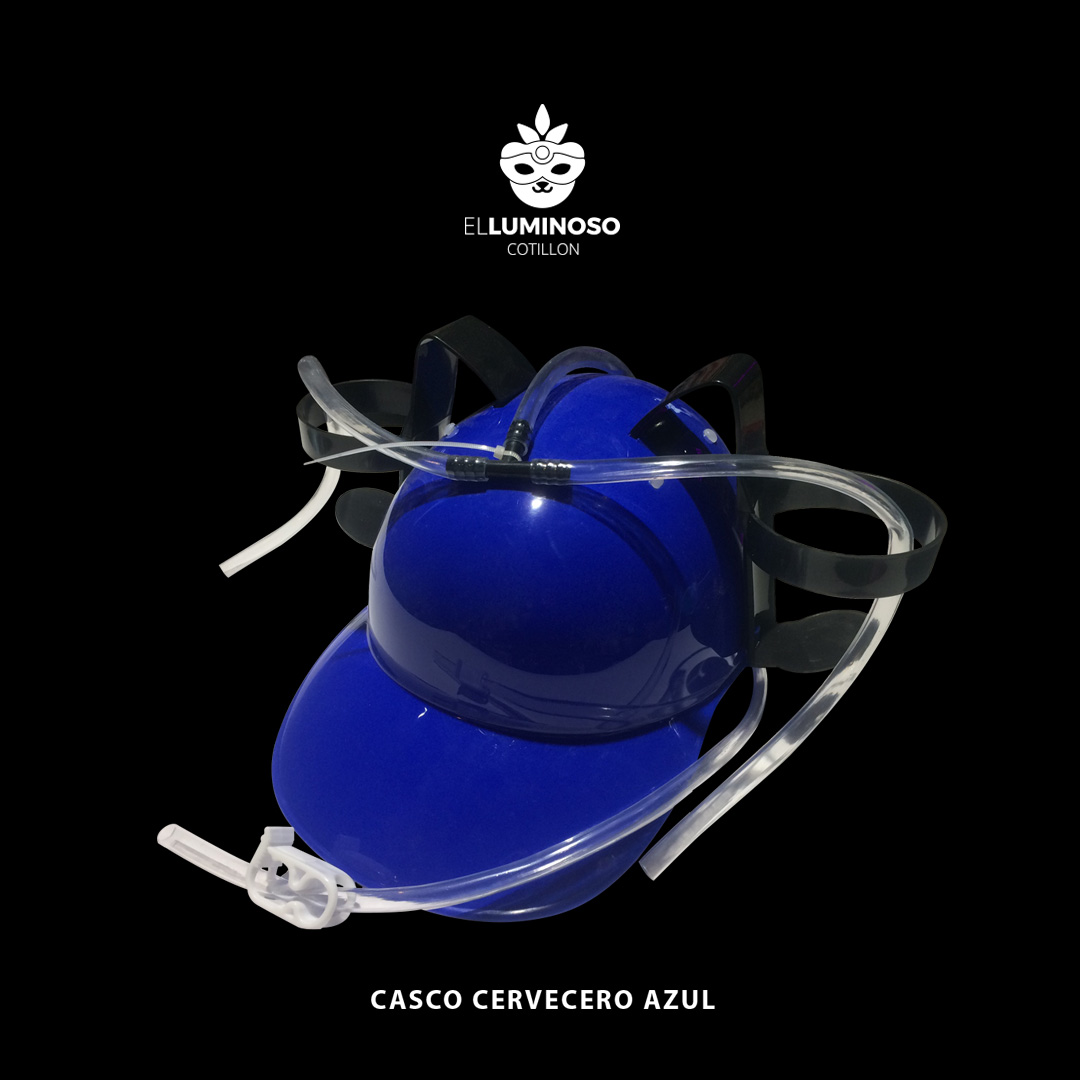 CASCO PORTALATAS AZUL