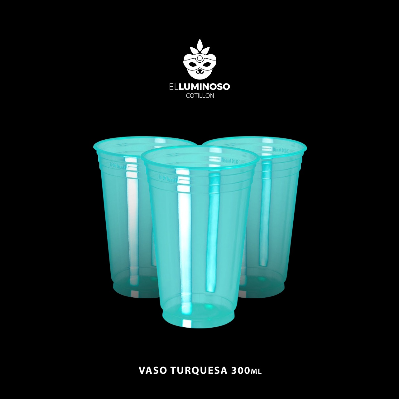 VASO COPOBRAS TURQUESA 300ML X25