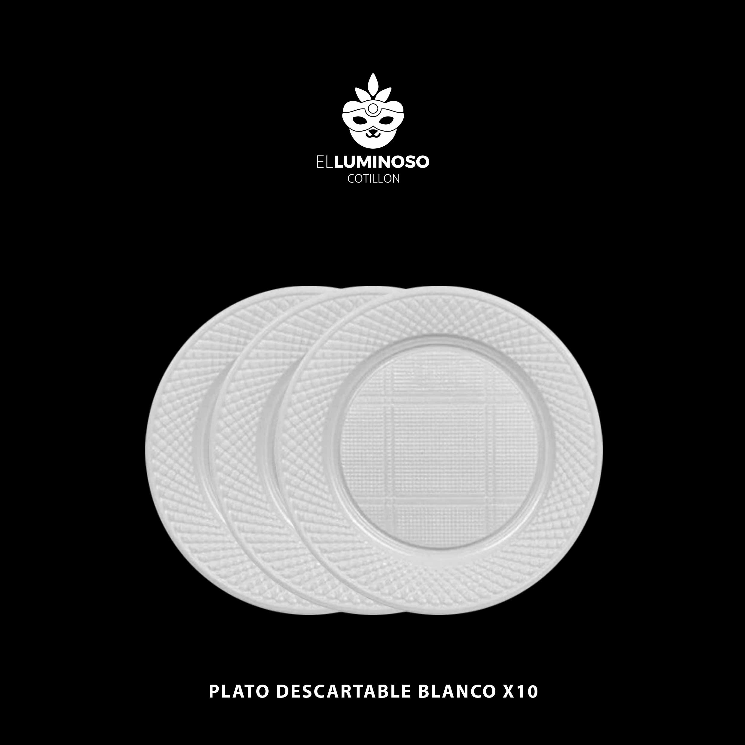 PLATO BLANCO 17CM DESC ECO X10