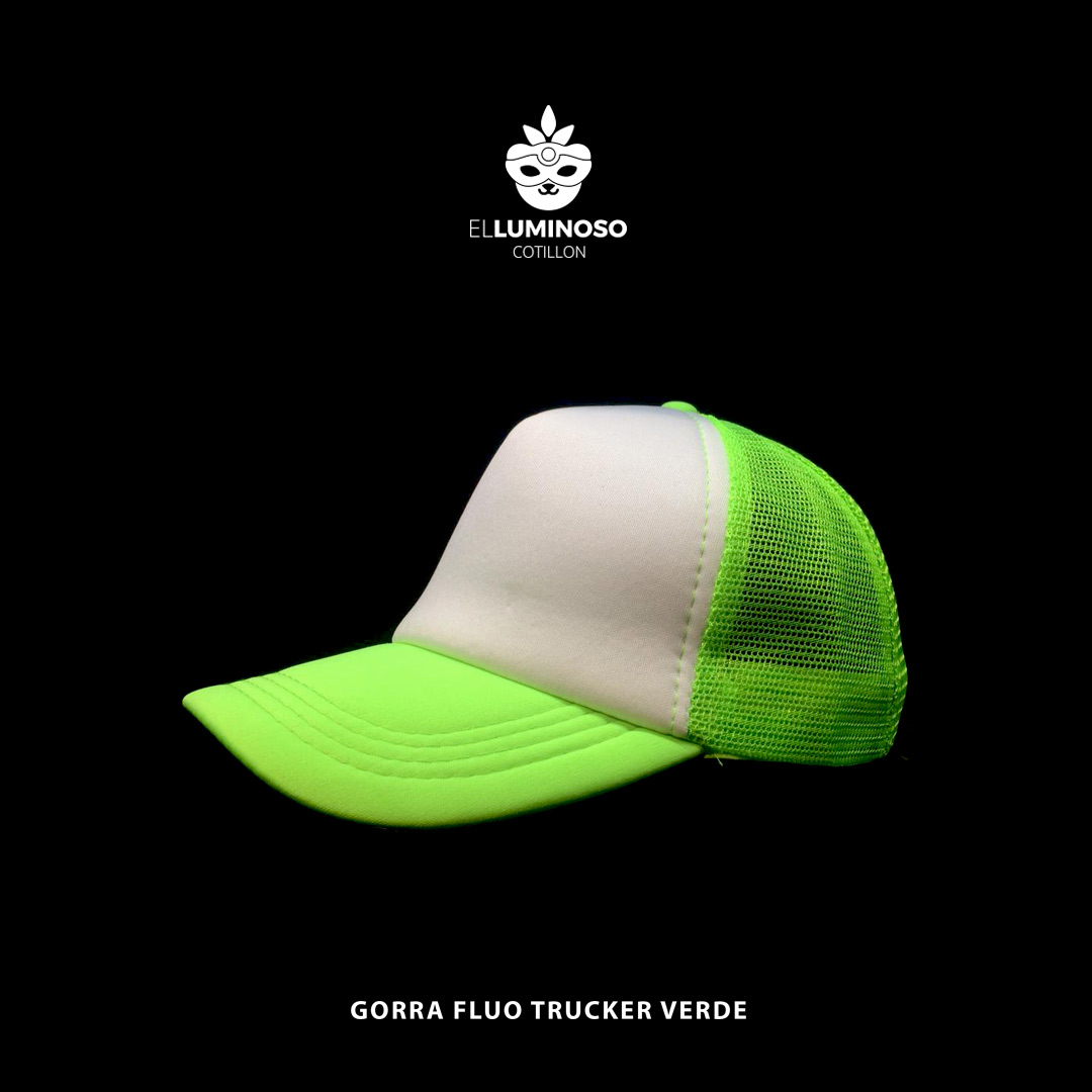 GORRA TRUCKER FRENTE BLANCO VERDE