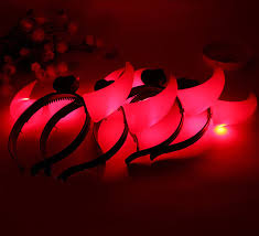 PROMO 6 VINCHAS CUERNO LED