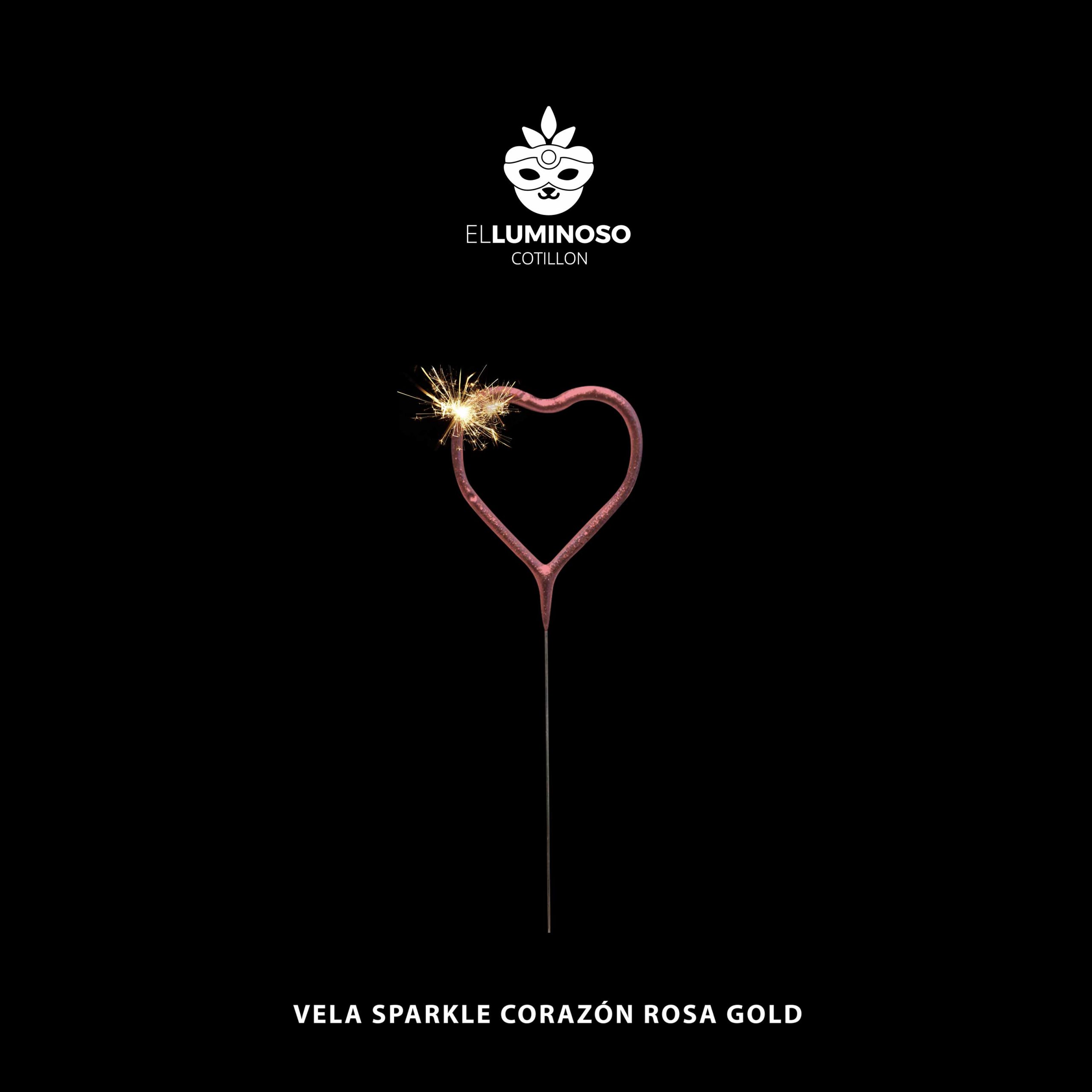 VELA SPARKLE ROSA GOLD CORAZON