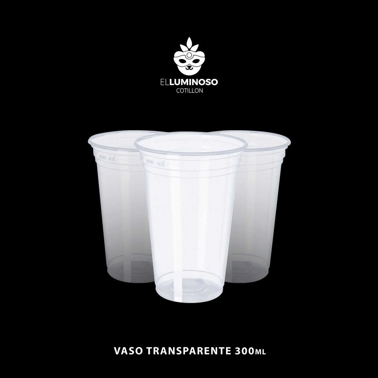 VASO COPOBRAS TRANSPARENTE 300ML X25