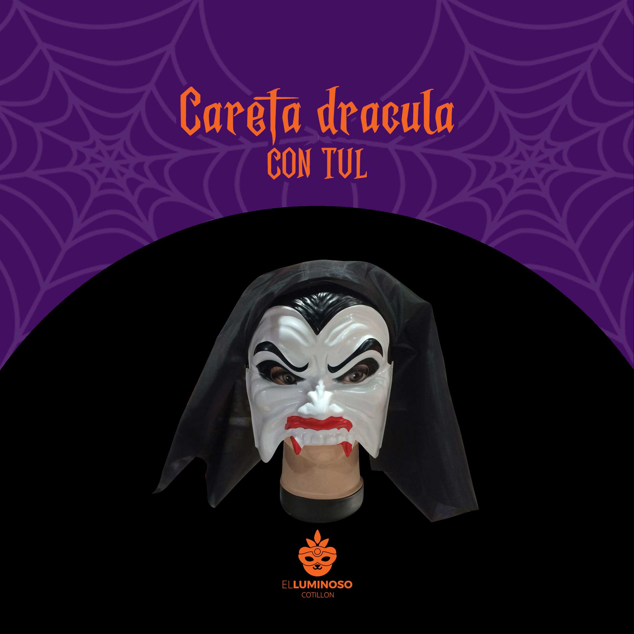 CARETA DRACULA CON TUL