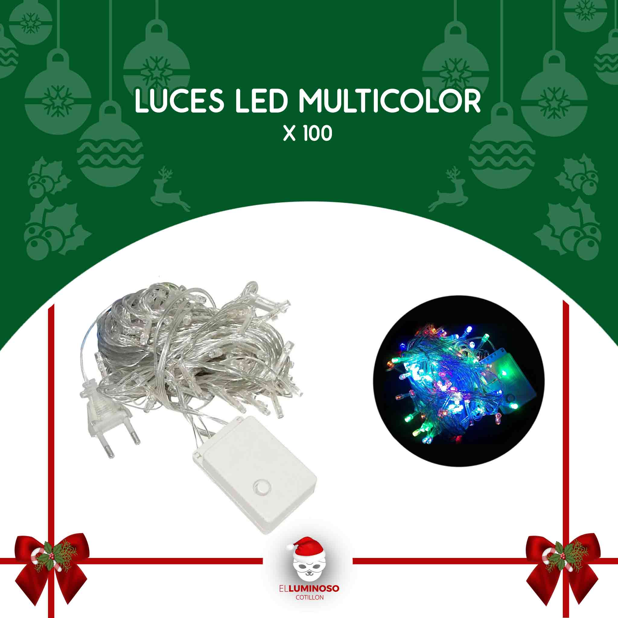 LUCES LED MULTICOLOR X100