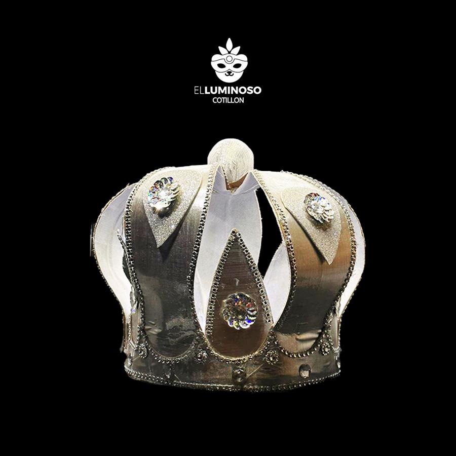 CORONA REY LUJO PLATEADA