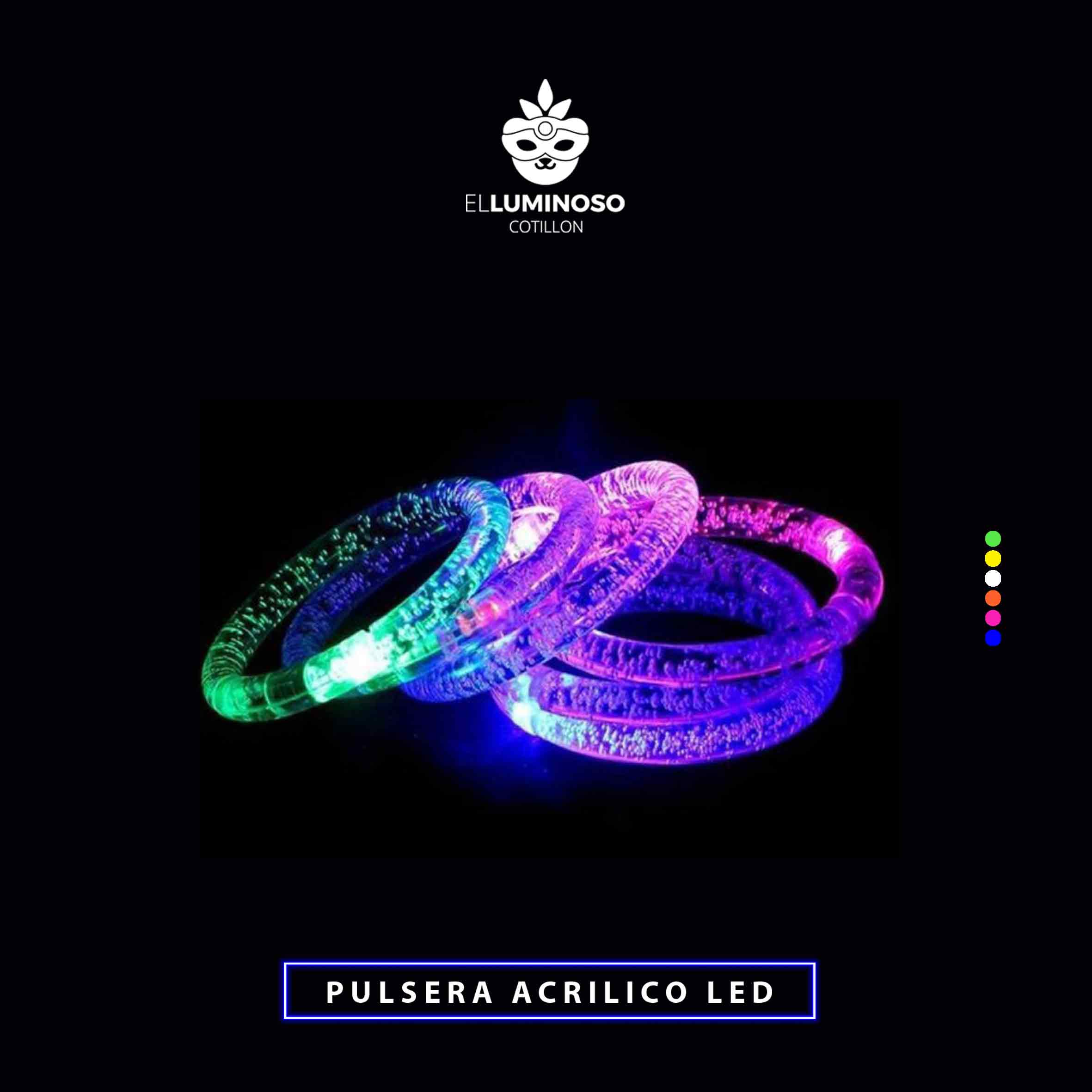 PULSERA ACRILICO X10