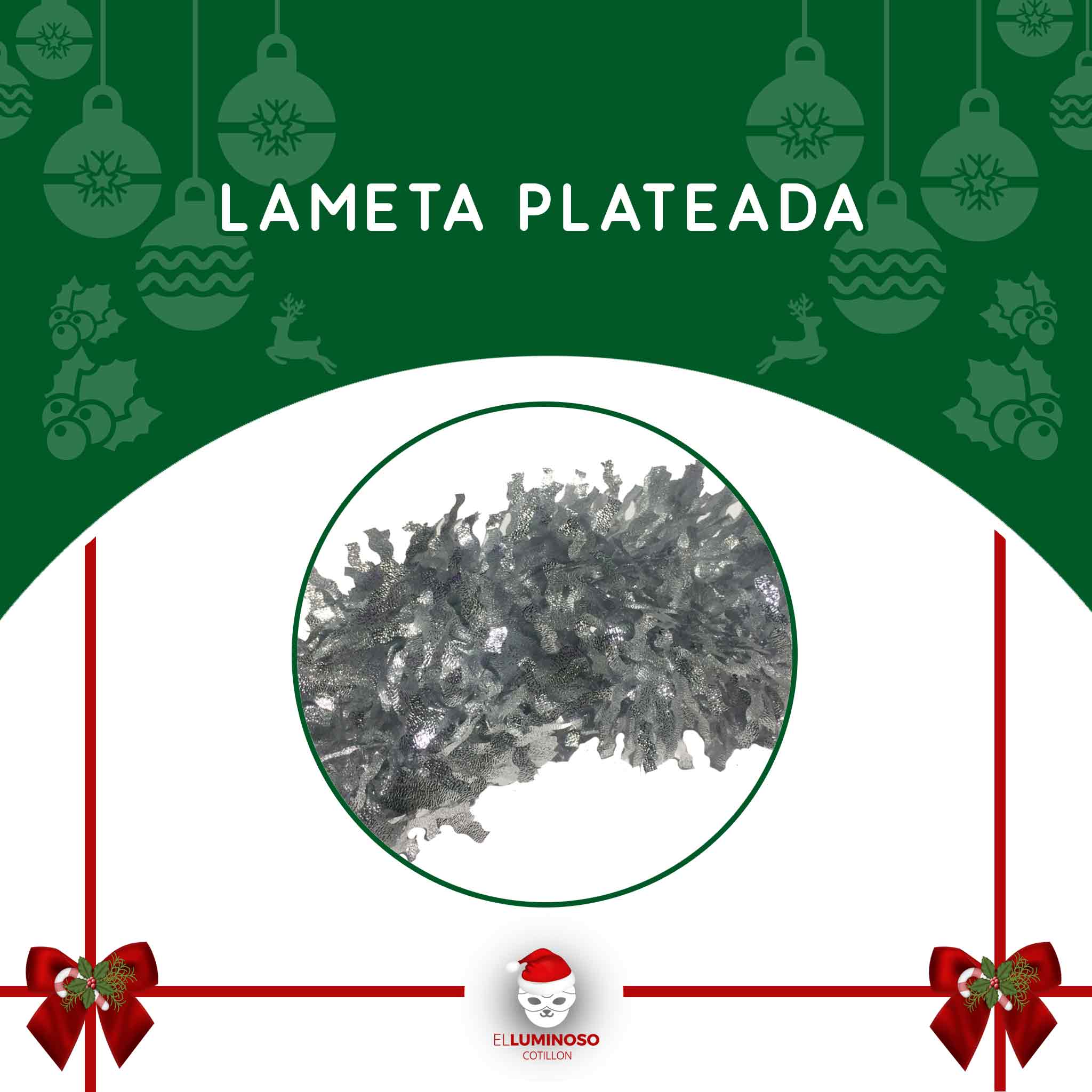 LAMETA METAL PLATEADA