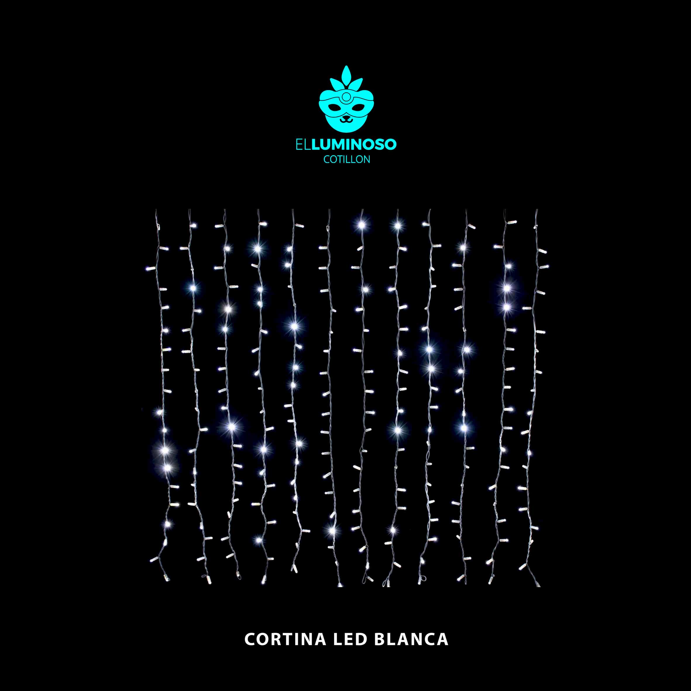 CORTINA 144 LED 3MX1,20 ZLE-LN081 BLANCA