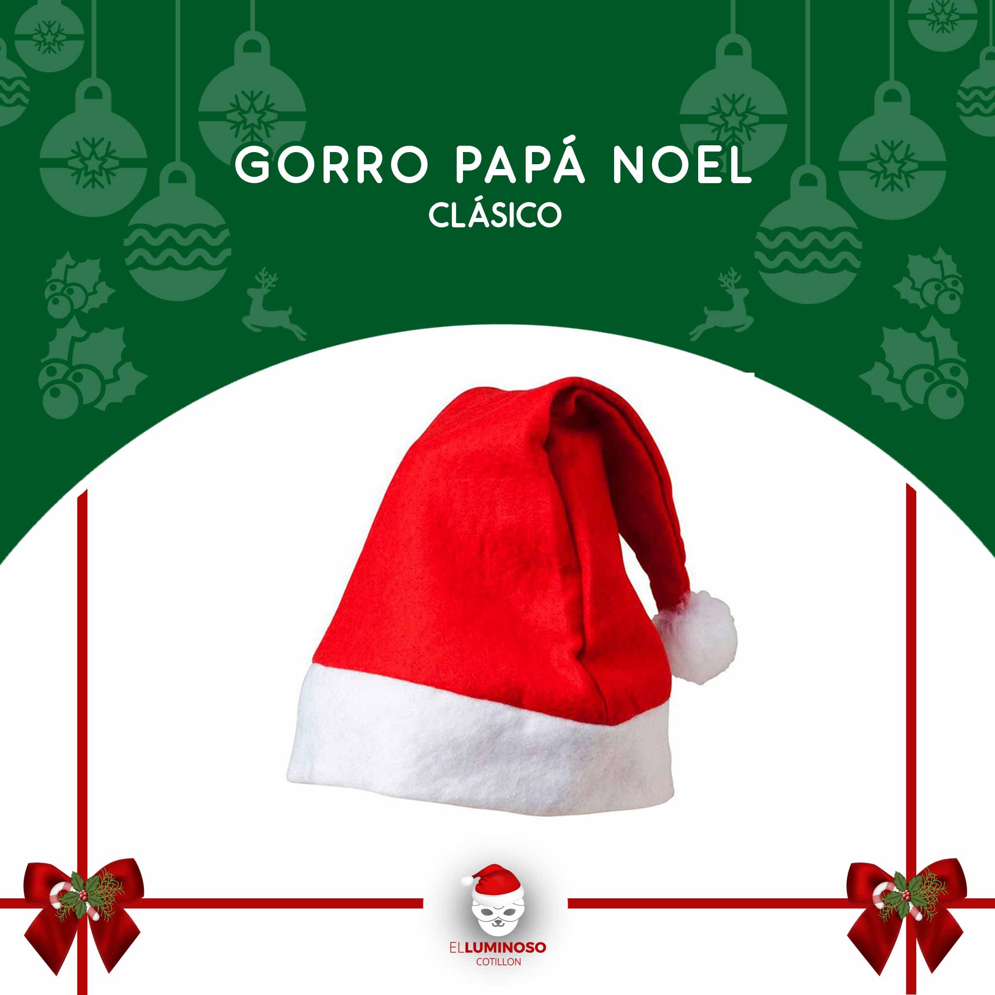 GORRO PAPA NOEL CLASICO