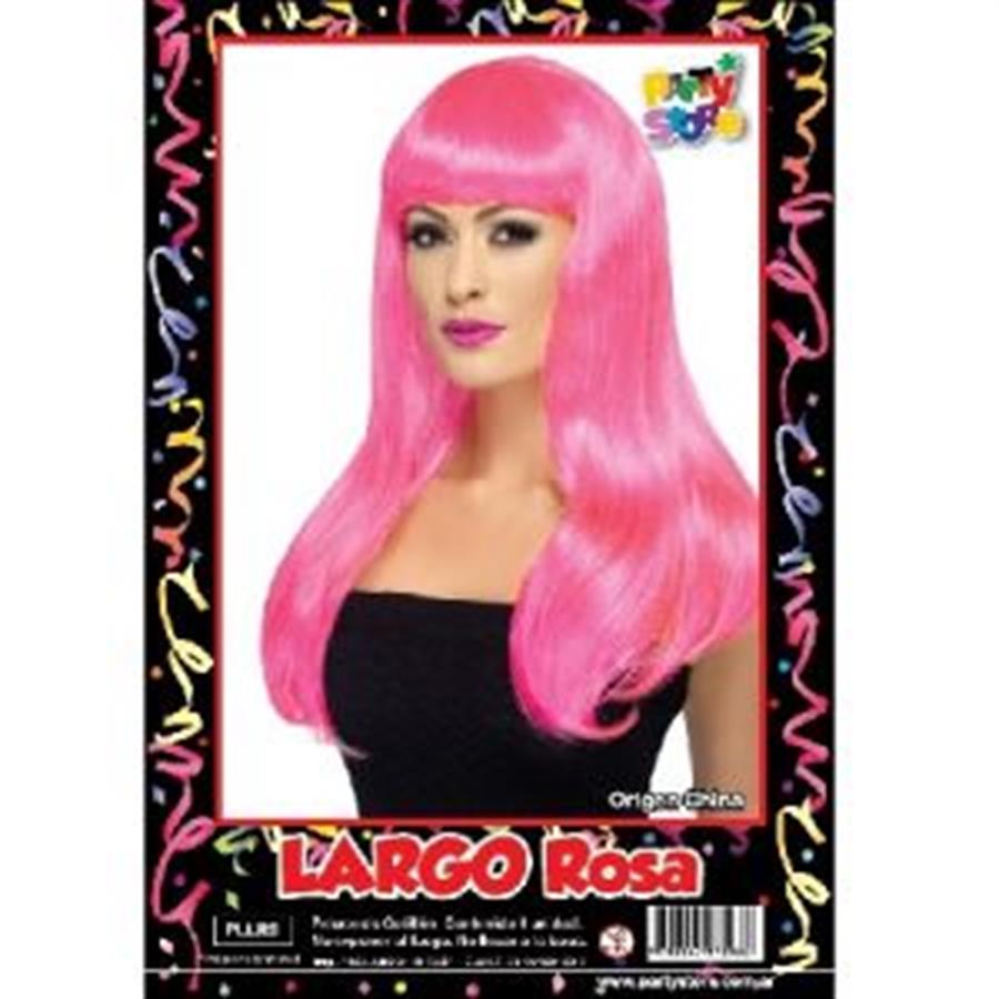 PELUCA LARGO ROSA PLLRS