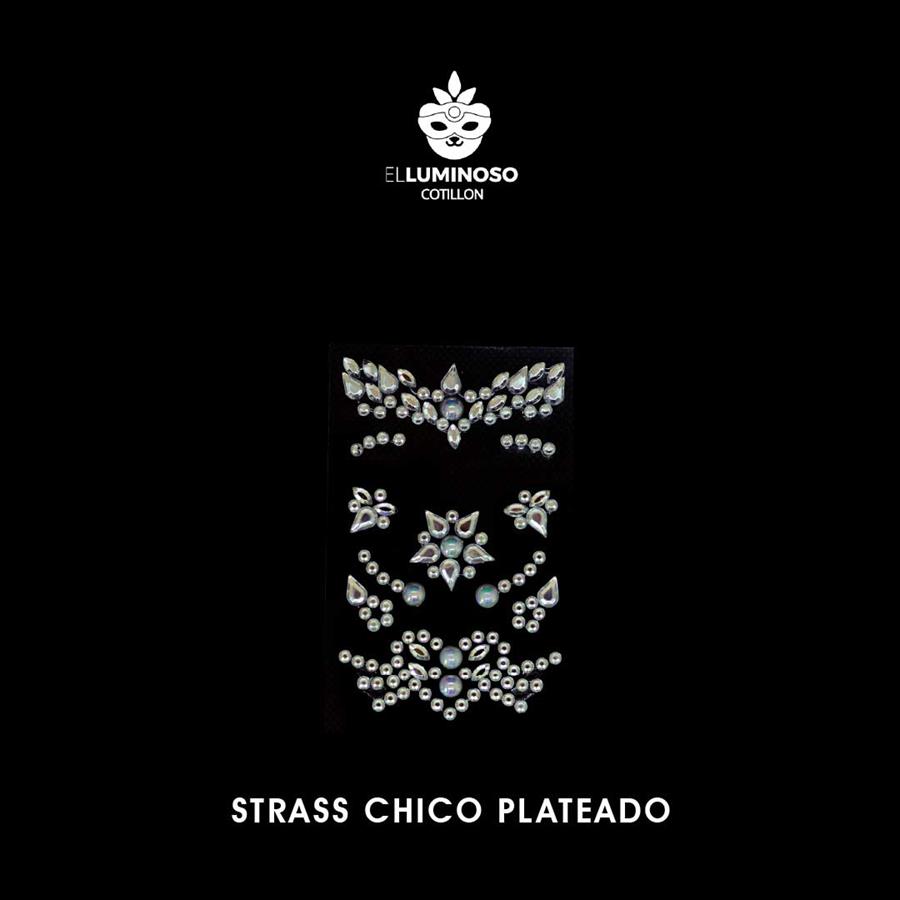 STRASS AUTOADHESIVO CHICO PLATEADO