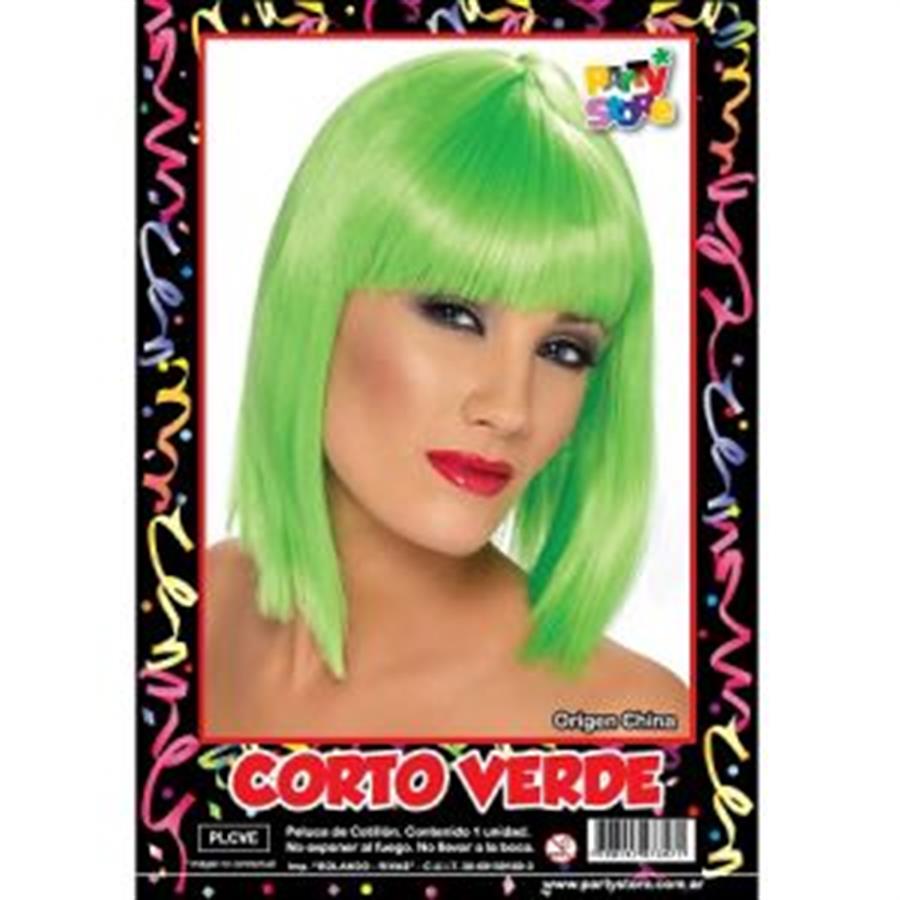 PELUCA CORTO VERDE CARRE PLCVE