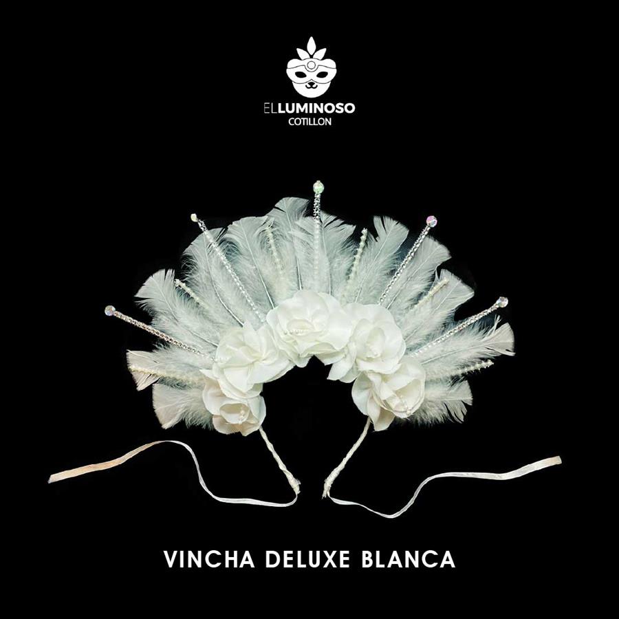 VINCHA DELUXE LIBERTY ARTESANAL BLANCA