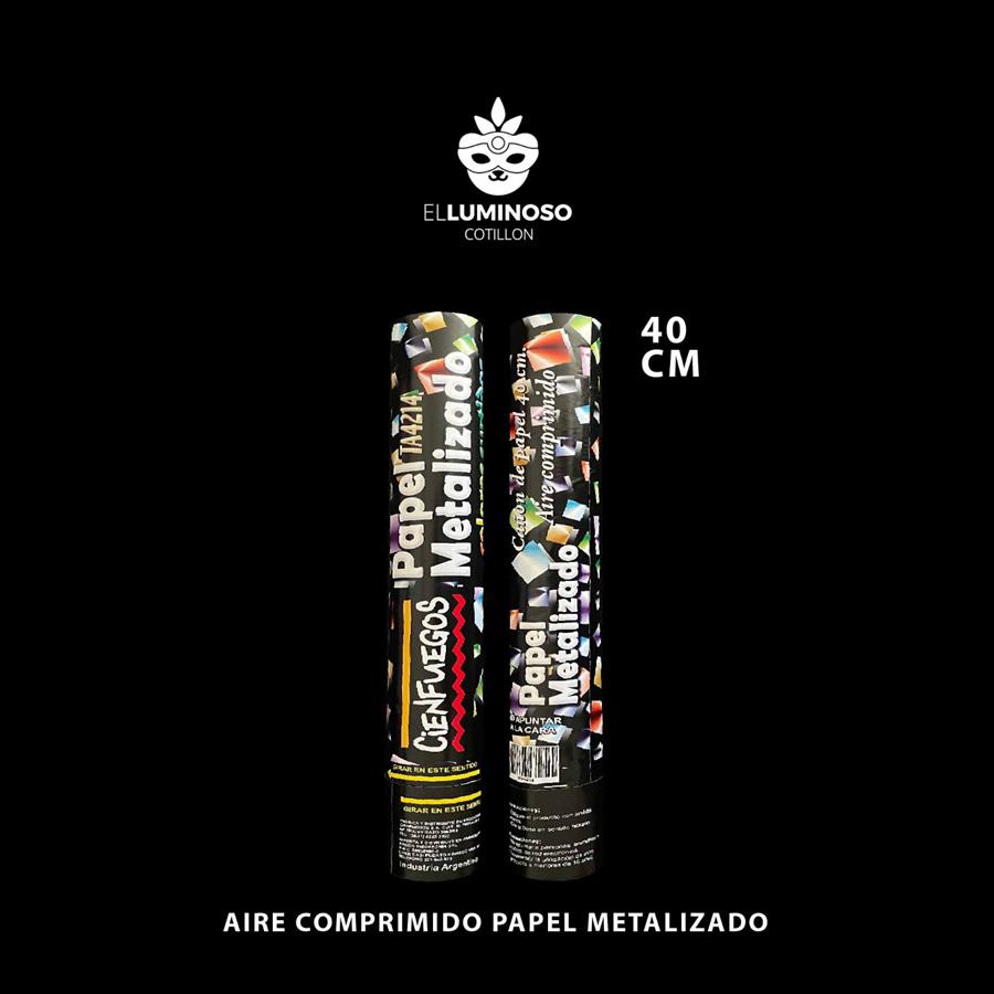 LANZA PAPELES METALIZADOS SURTIDO 40CM