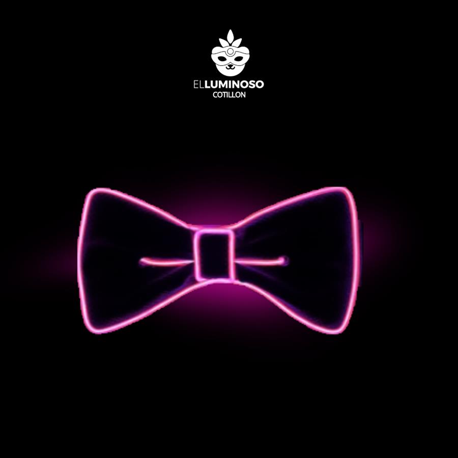 MOÑO LED CON CONTROL REMOTO FUCSIA