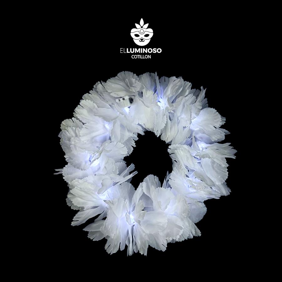 VINCHA SEDA BLANCA LED