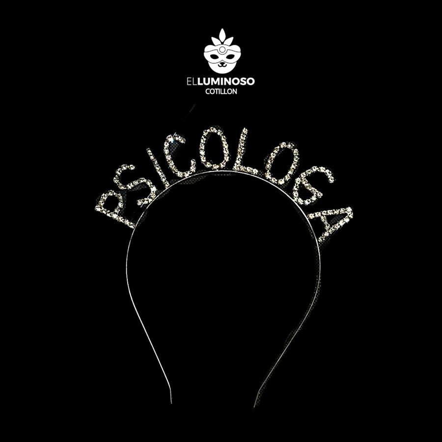 VINCHA STRASS METAL PSICOLOGA