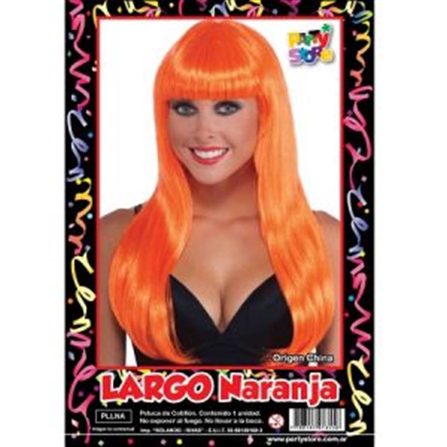 PELUCA LARGO NARANJA PLLNA