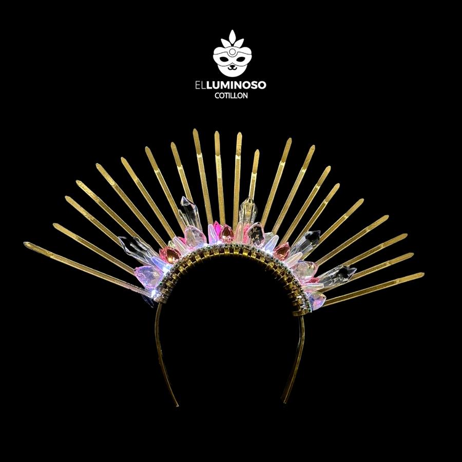 VINCHA DELUJO PINK LED PRECINTO