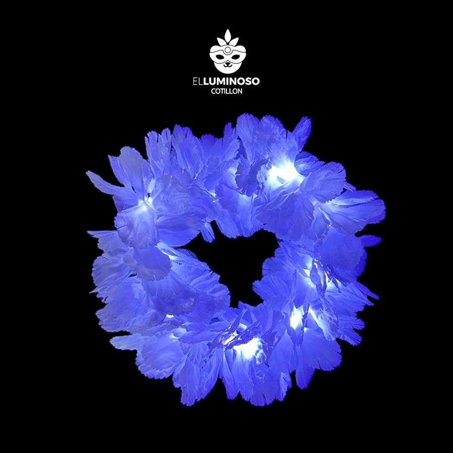 VINCHA SEDA AZUL LED