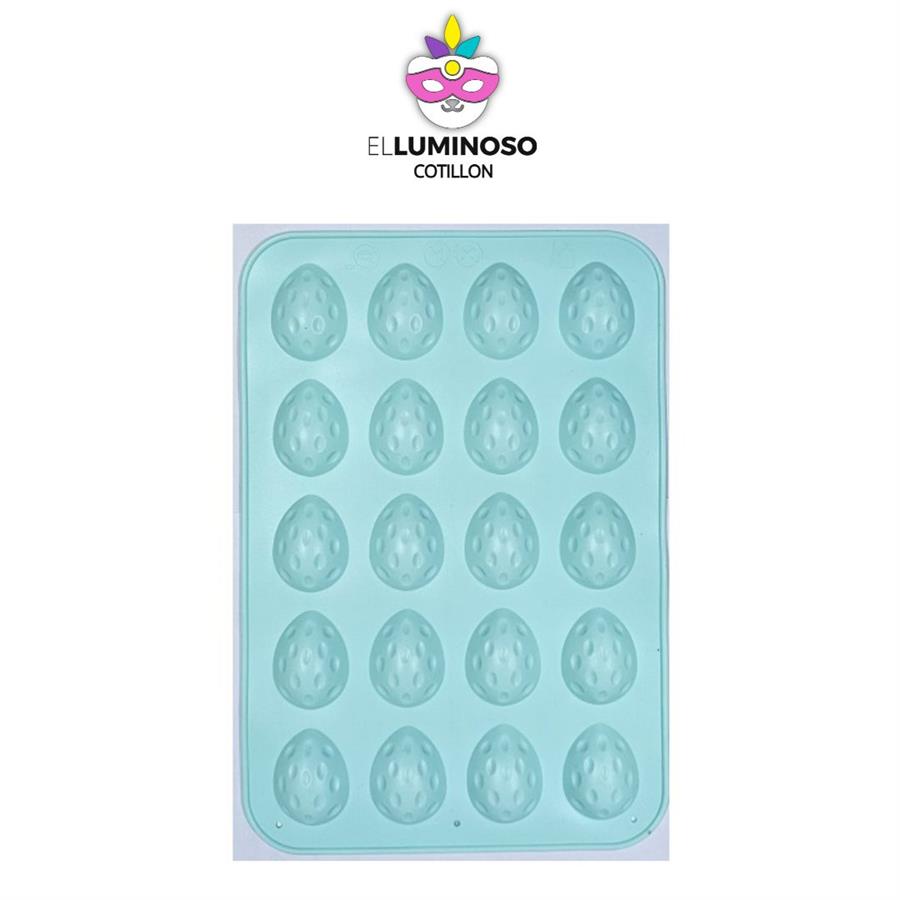 MOLDE SILICONA HUEVO PASCUA X20