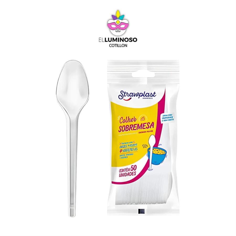 CUCHARA SUNDAE STRAW CRISTAL X50 ST200