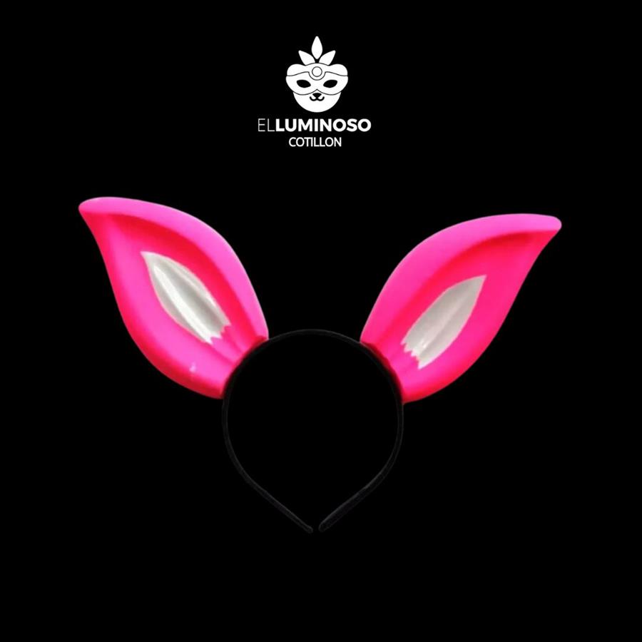 VINCHA CONEJO X6 ROSA TP