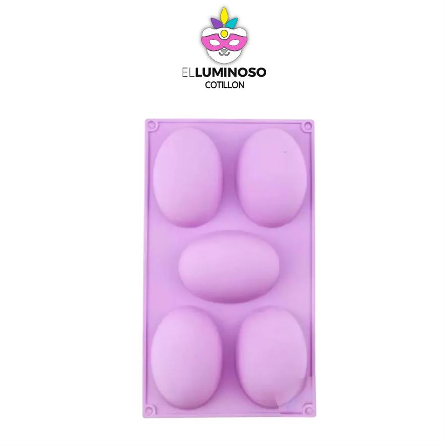 MOLDE SILICONA HUEVO PASCUA X5
