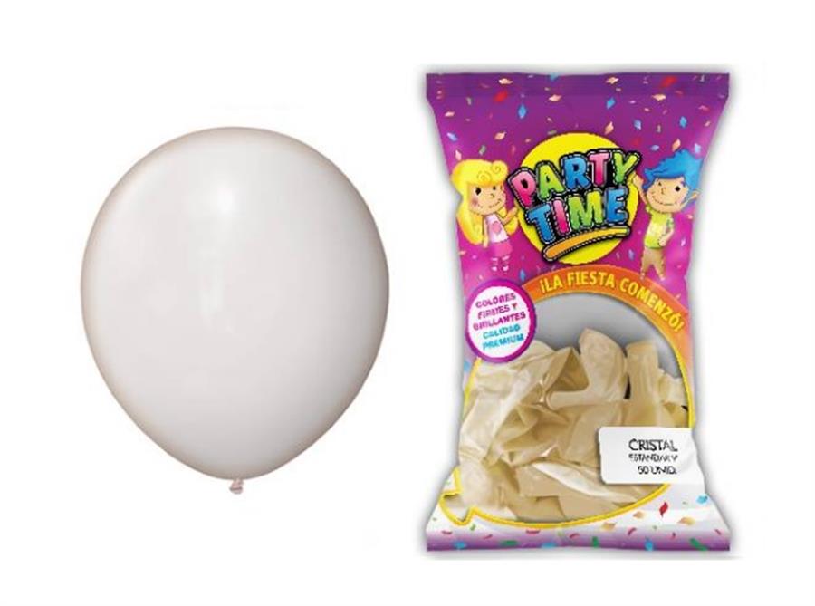 GLOBO 9P PARTY TIME CRISTAL X50