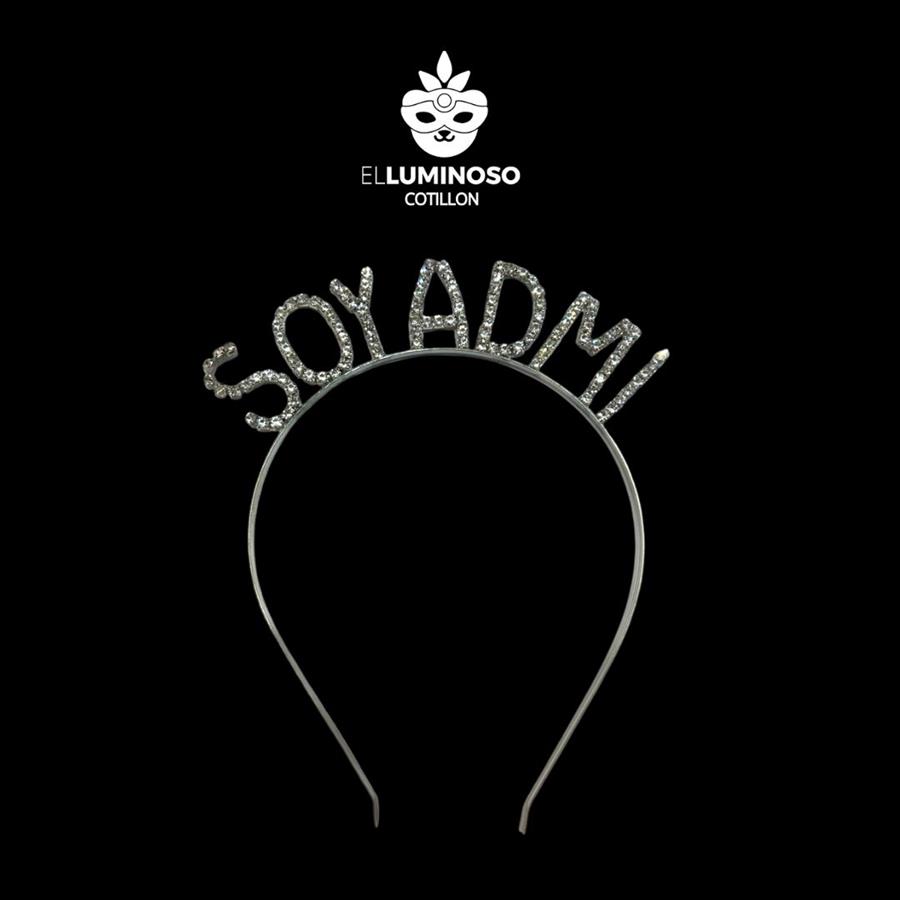 VINCHA STRASS METAL SOY ADMI