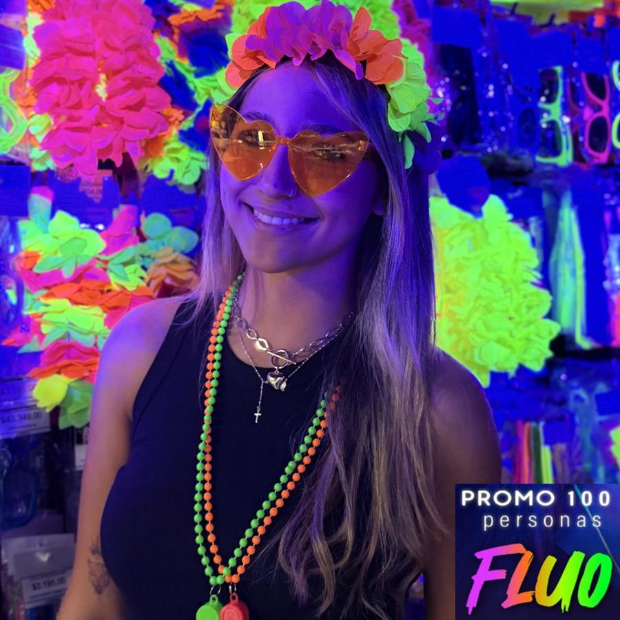 PROMO 100 PERSONAS FLUO
