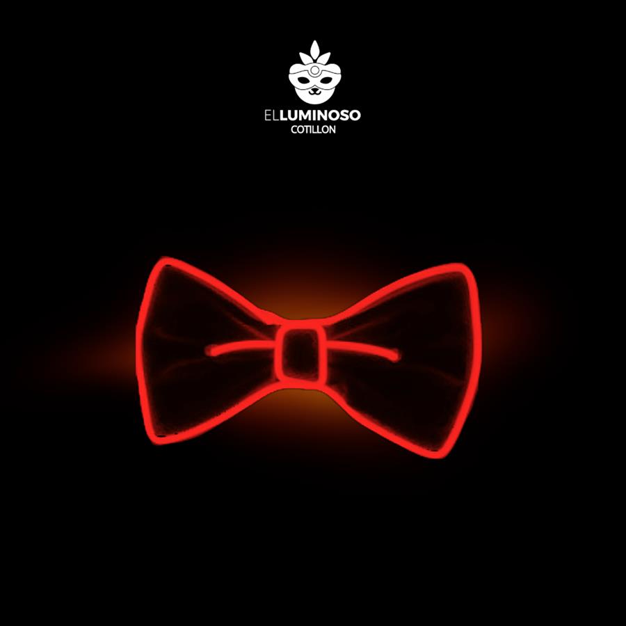 MOÑO LED CON CONTROL REMOTO ROJO