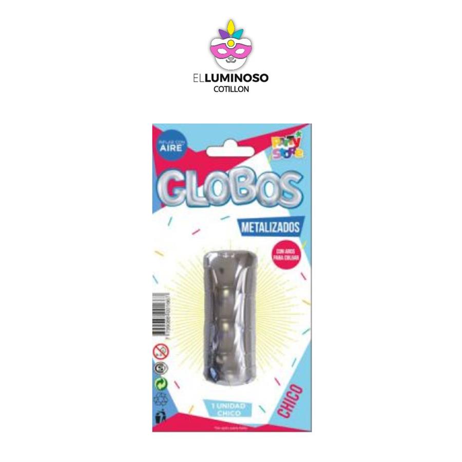 GLOBO CHICO 40CM PLATEADO LETRA I