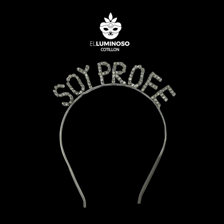 VINCHA STRASS METAL SOY PROFE