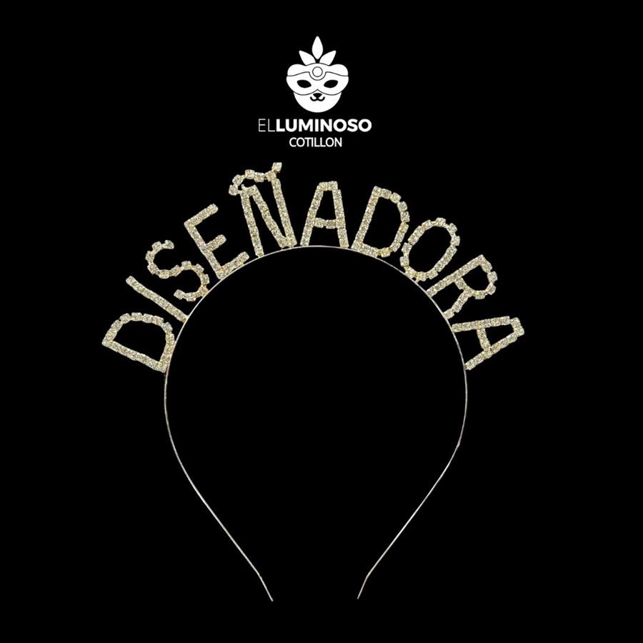 VINCHA STRASS METAL DISEÑADORA