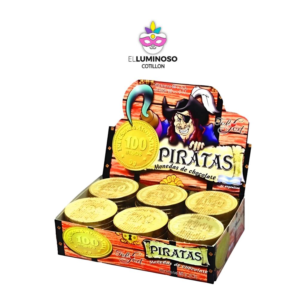 MONEDA CHOCOLATE PIRATA FELF X60