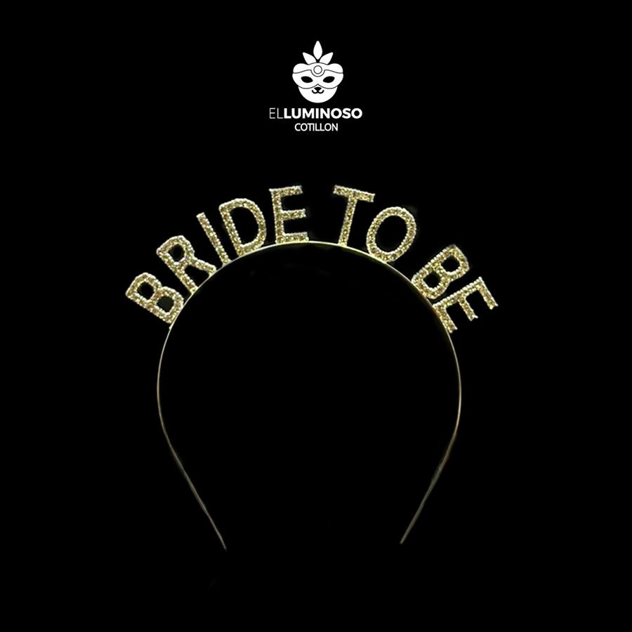 VINCHA STRASS METAL BRIDE TO BE PLATA