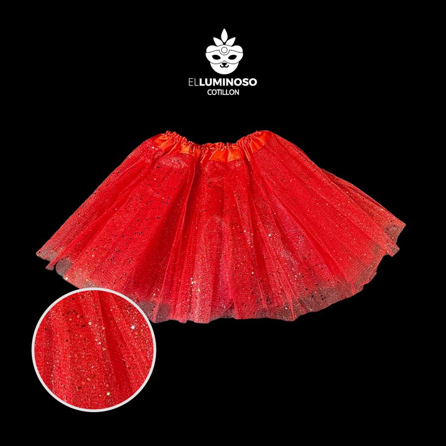 POLLERA TUTU ROJO